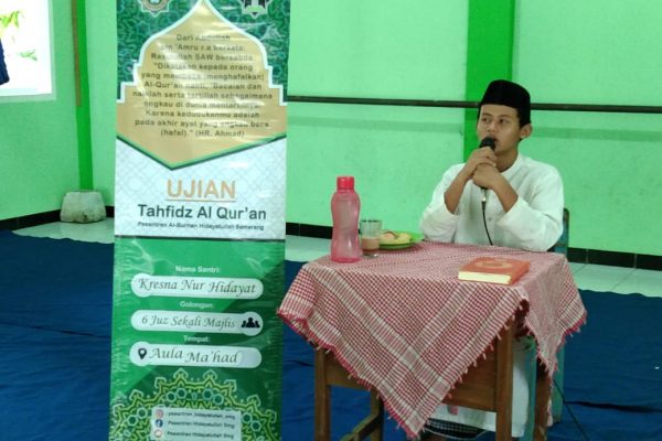 Santri Ponpes Al Burhan Hidayatullah Semarang Setor Hafalan 6 Juz